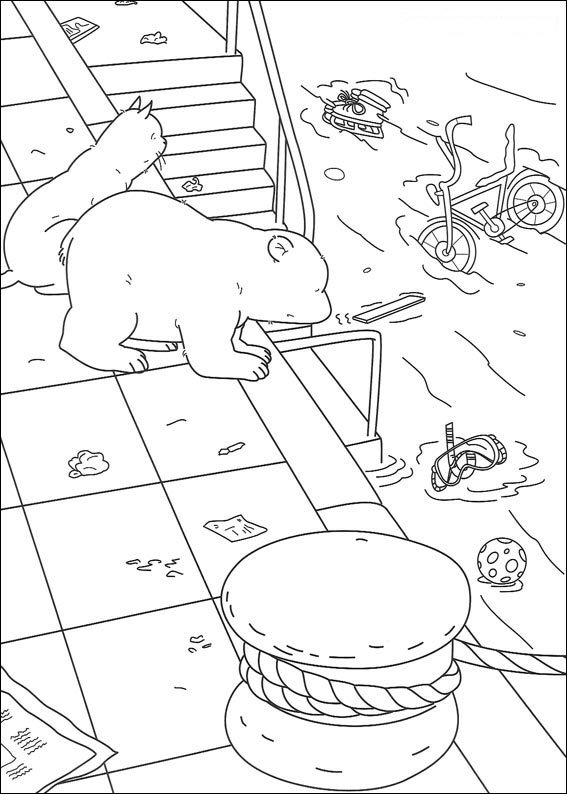 Kids-n-fun.de | Malvorlage Lars der kleine Eisbär Abenteuer Lars der